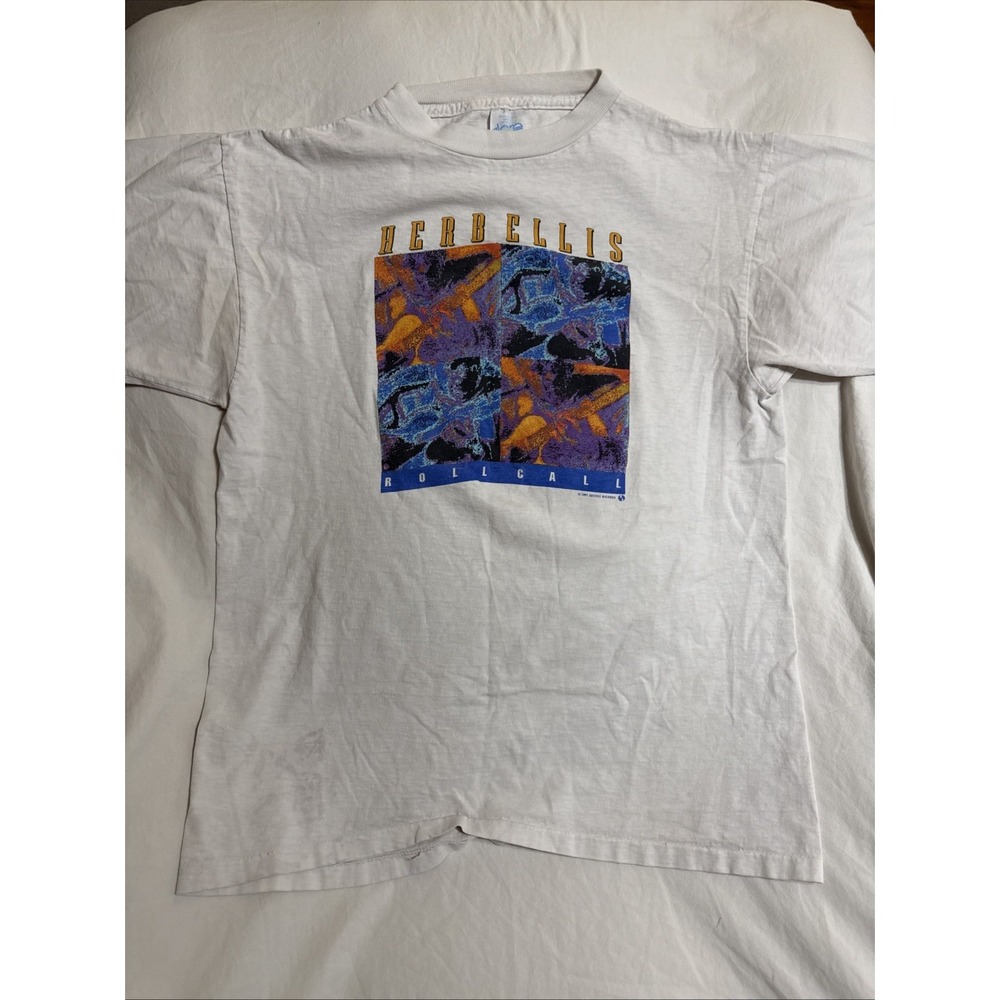 Vtg 1991 Herb Ellis Roll Call T Shirt XL Justice Records Jazz Single Stitch 90s